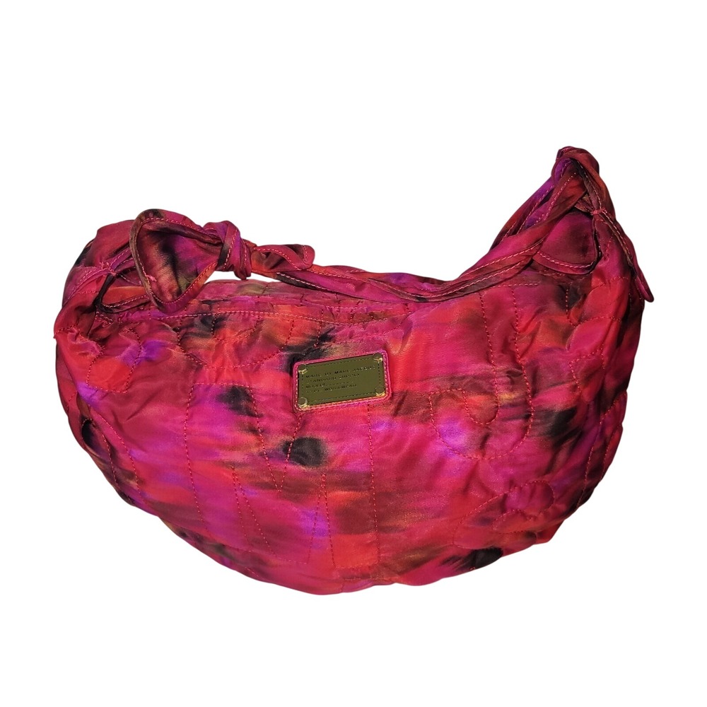 Marc by Marc Jacobs Pink Tie Dye Quilted Nylon Hobo Bag Workwear Shoulder Bag